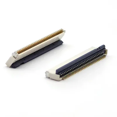 YZTECH 0.5mm FPC Connector Rear Lock H2.0mm SMT Bottom Contact Type 30P Copper Contact White Color -40~+85 Reel Packaging