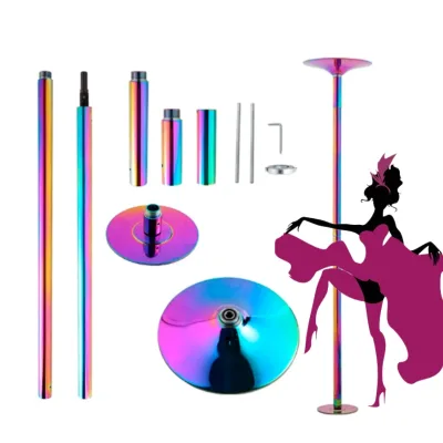 45 mm Yoga Sexy Extension Static Colorful Dance Stripper Pole Tubes for Dance