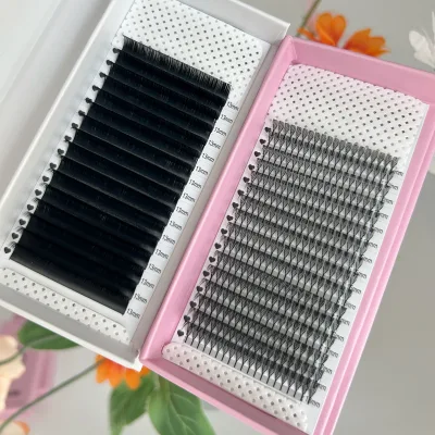 Anime Spike Lash Bulk Wholesale Premium Packaging Individual Eyelash Extensions Anime Lashes Promade Lash Extension Fans