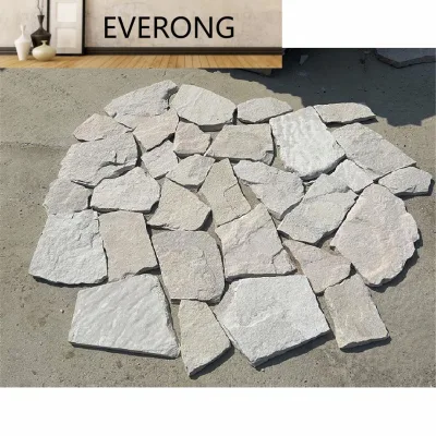 Irregular White Sandstone Random Thin Veneer Wall Cladding