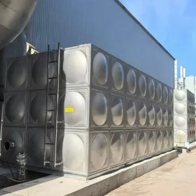 Large Capacity 100000Liters 10*5*2m 100CBM SS304 Bolted Assembled Stainless Steel Water Tank for Fire Fighting Water Storage