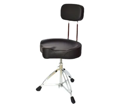 Wholesale professional Drum Throne Adjustable Motorcycle Style with Large Backrest Seat Comfortable Drum Set Percussion Stool