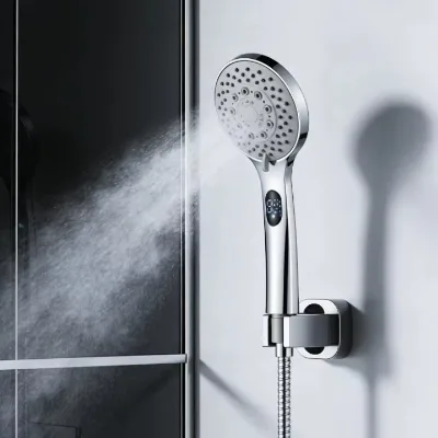 Factory Direct Sale Hotel Restroom Watermark Handheld High-pressure Shower Nozzle High Quality Bathroom Wall Mounted Shower Set