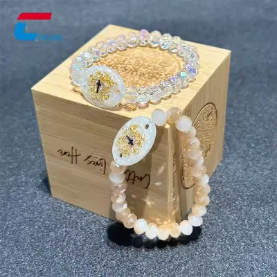 Nfc Daily Bible Beaded Bracelet With NFC Chip Crystal Stretch Hand String Design Nfc Wristband