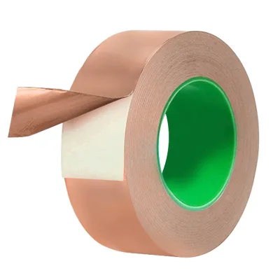 Hot Sale Conductive Copper Foil Tape for Electrical Use Fixer Around Stain Glass Die Cut Copper Foil Tape Anti-temperature Tape