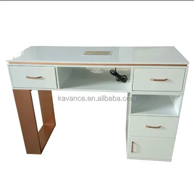 Nail Desk Salon Furniture Modern Style Single Seat Manicure Desk Nail Table with Vent