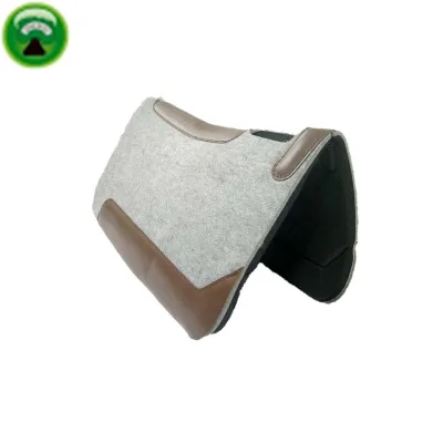 High Quality Gray PU Felt Saddle Pad for Horse