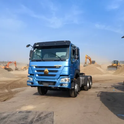 Sinotruck Used Howo 6x4 371hp Tractor Truck 10 Wheels Euro 2 Heavy Truck Diesel Left-hand Drive Manual Tractor Refurbished Truck