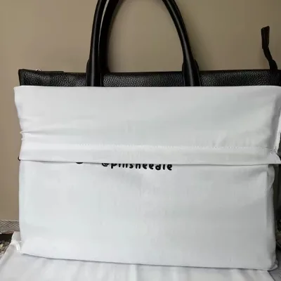 Custom Logo Printed Soft Brushed Cotton Twill Gift Drawstring Packaging Shoe Bag Luxury Cotton Shoe Dust Bag