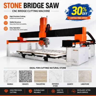 30% Discount Large Format Bridge Saw Machine 3500mm Process Oversized Granite Marble Raw Stone Slabs