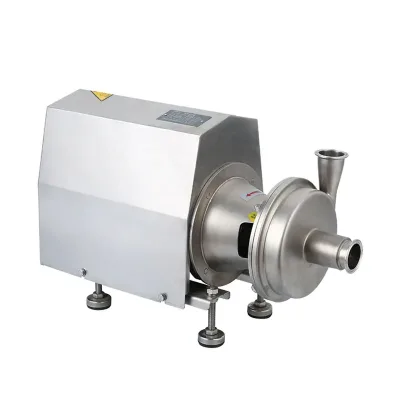 SS304 7.5KW Sanitary Food Grade Self Suction Vacuum Clamp End 38.1MM Gas Oil Industry High Quality China Negative Pressure Pump