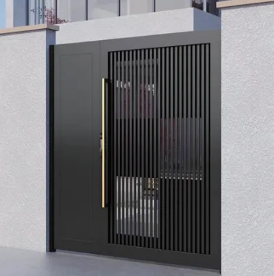 Factory Price Powder Coated Modern Aluminum Garden Gate Rustproof Security Main Door Custom Swing Driveway Gate for Wholesale
