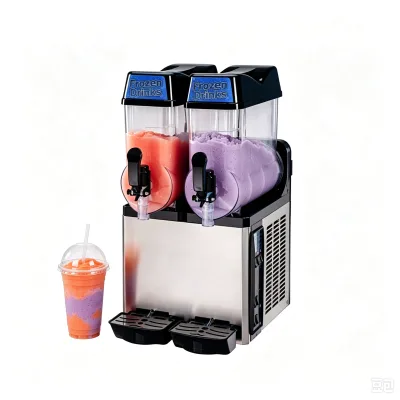 New Triple Double Single Bowls Margarita Slush Frozen Drink Machine 12L*2 Commercial Slushy Maker