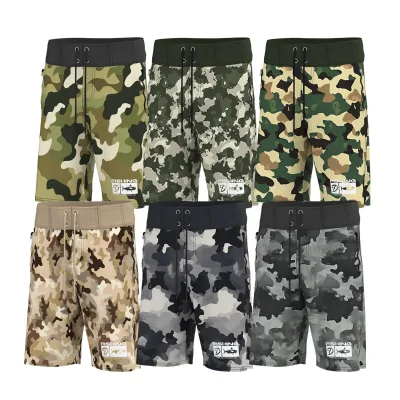 Men Quick Dry Fishing Shorts Zipper Pockets Drawstring Lightweight Beach Board Shorts Boating Kayaking Swim Wholesale OEM Custom
