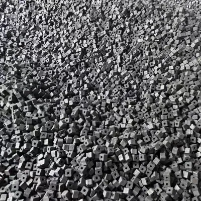 Machine-Cut Bamboo Charcoal Cubes for Perfect Heat