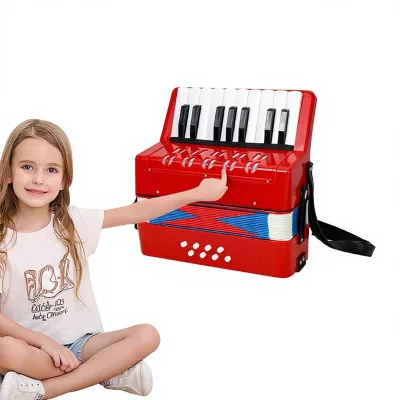 FEIFAN Factory Wholesale 17-Key Accordion Children's Educational Instrument for Students Beginner's Birthday Gift Interactive