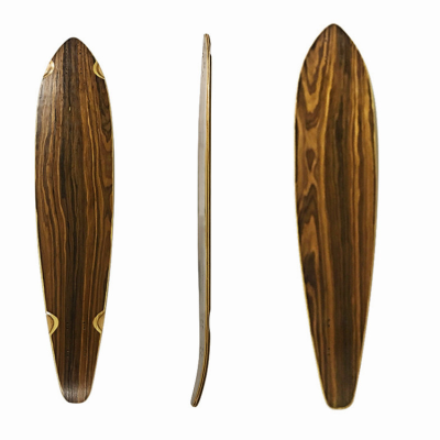Custom Pintail Cruising Longboard by Canadian Maple Decorate Veneer Wood Cruiser Long Board Decks for Skate Board