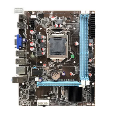Computer Working Assembly H61 Motherboard LGA 1155 With I5 2500 CPU 8GB MAX 1600Mhz for Work Computer Mianboard Set
