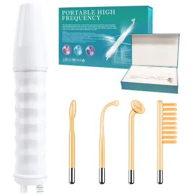 Cheap price High Frequency Facial Machine Portable Comb Therapy Wand Face Care Acne Treatment Beauty Equipment