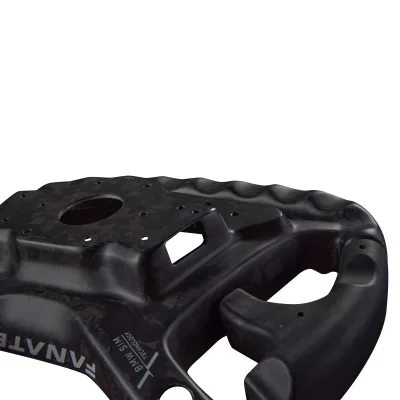 13 INCH Universal Carbon Fiber Black Steering Wheel Car Accessories for Most Cars