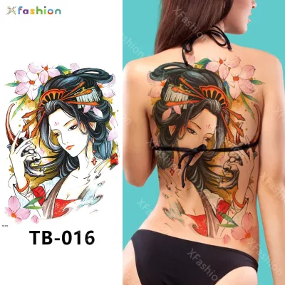 2024 Custom Temporary Tattoo Sticker Full Back Skull Tattoo Stencils for Body Art Tattoo Sticker
