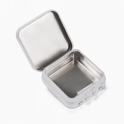 Custom Printing Metal Rectangular Empty Tins Containers Square Tin Can for Candy  Custom Tin Box Custom Your logo