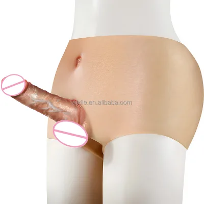 Soft Liquid Silicone Waterproof Strap on Panty Dildo for Men-Masturbation Toy Underwear