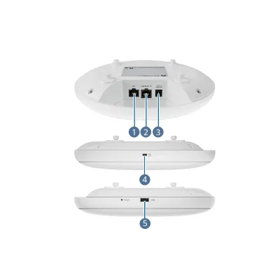 AirEngine 6776-57T 50086828 Indoor Wireless Access Point WiFi 7 AP 13.66Gbps Tri-Radio 2.4G/5G/6G 2.5GE PoE for Stadium/Office