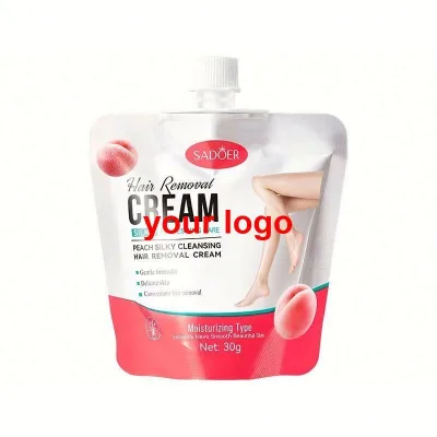 cream blush And legs and legs factory wholesale sadoer peach silk is smooth gentle and depilatory cream is used to clean