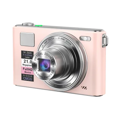 New Digital Camera with 5x Optical Zoom 21MP Resolution 3.0 HD Screen and Retractable Lens at Factory Price