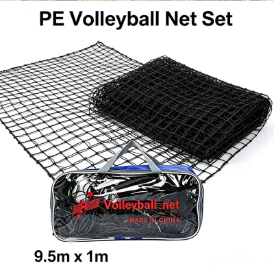 Popular Style Design Own Logo Portable Foldable PE Reinforcing Wire Volleyball Net for Volleyball Equipment