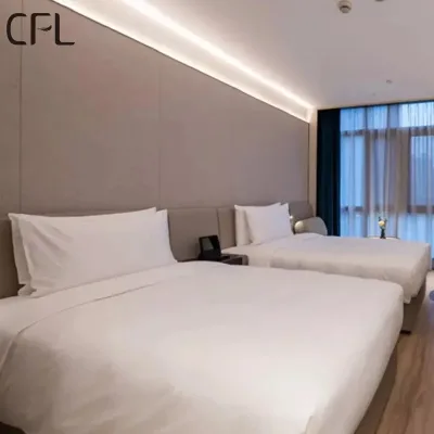 China Manufacturer Professional Customized 100% Cotton Twin Size Hotel Quality Flat Bed Sheet for 5 Stars Hotel