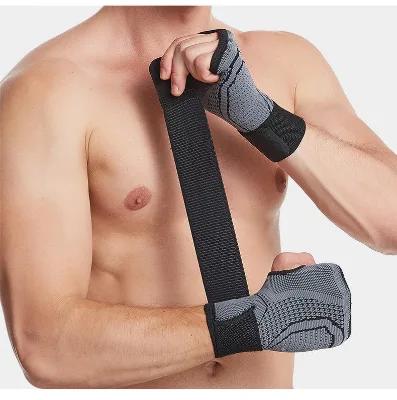 Aofeite Adjustable Compression Wrist Palm Support Guard, Breathable 3D Knit Elastic Wrist Strap for Wrist Sprain Protection