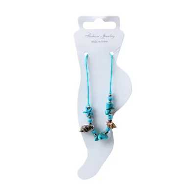 2026 New Design Fashion Anklet Women's Fashion Turquoise Beads with Conch Anklets