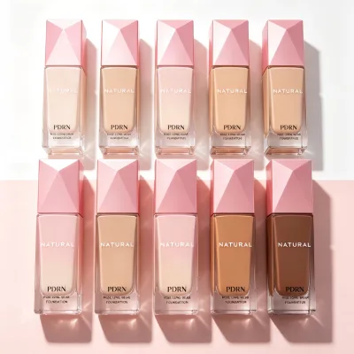 Custom Logo PDRN Serum Liquid Foundation Vegan Calming Redness Repair Skin Barrier Nourishing Matte Foundation Cosmetic OEM ODM