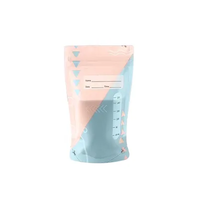 Wholesales 7oz 200ml Custom Design Breast Milk Storage Bag No-Leak Breast Milk Cooler Bag