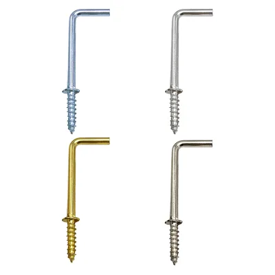 Premium Copper L-Shape Self Tapping Screw Easy Penetration Metal Screw Hook Various Sizes Versatile Hanging Corner Tools Various