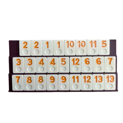 Class Games Resin Rummy Game Set Color Rummy Cube Sets 106 Rummy Tiles Game