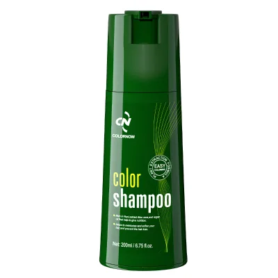 Natural Organic Herbal Ammonia Free Hair Dye Shampoo Black Coloring Permanent 3 in 1 Color Silver Shampoo