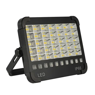 High Power Explosion-Resistant LED Portable Flood Lamp Solar Outdoor Rechargeable with ABS Body IP66 Rating