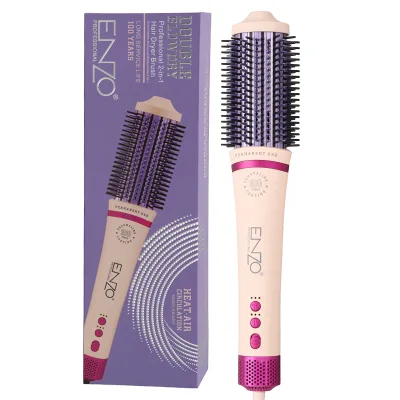 ENZO Top Selling Electric Hair Dryer Brush High Speed Ionic Brushless Motor with Concentrator Nozzle PTC Material Household Use