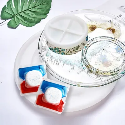 High Quality 12g Lemon Flavor Dishwashing Liquid Beads Capsule Deep Cleaning Detergent Biodegradable Disposable Gel Shape