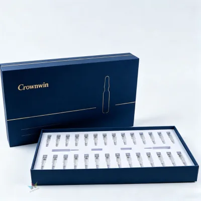 Premium Perfume Vial Box With Gold Cap Bottle Slots Cosmetic Perfume Brand Gift Packaging Oem On Time Delivery Export Quality