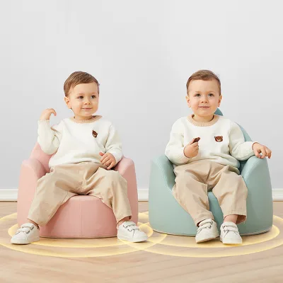 Modern Design Kids Chesterfield Sofa PU PVC Leather Baby Play Outdoor Furniture Hubei UD New Child Seat