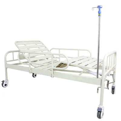 Medical Furniture Metal Bed Cama Clinica 2 Crank 2 Function ICU Nursing Hospital Bed
