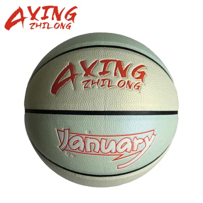 Custom logo Discoloration PU Leather basketball for training indoor outdoor discoloration