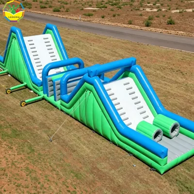 Giant Inflatable Obstacle Run Course, Outdoor Team Game Inflatable Race Obstacle for Event Rental