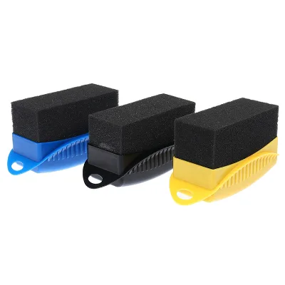 Car Wheel Polishing Waxing Sponge Brush Plastics Washing Cleaning Tire Contour Dressing Applicator Pads