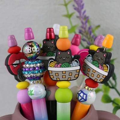 Wholesale Silicone Focal Beads for Pens High Quality Christmas Custom Silicone Focal Beads