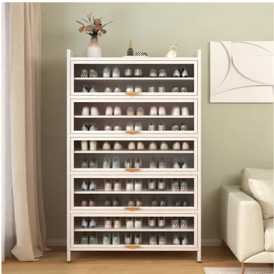 Wooden Shoe Rack Cabinet for Home Office Living Room Hallway Cloakroom Bedroom Entryway General Use Furniture